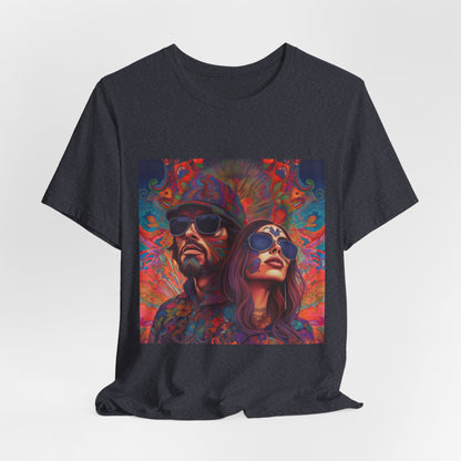 Bohemian Vibes Unisex Tee, Perfect for Festivals, Concerts, Casual Outings, Gifts, Unisex Graphic Shirt, Psychedelic Art T-Shirt