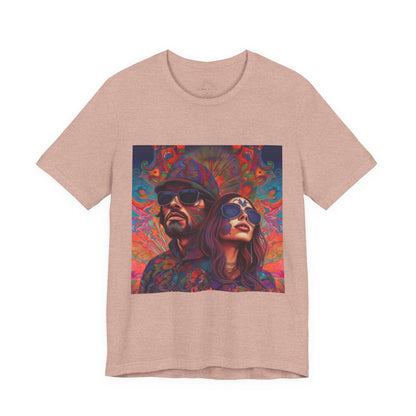 Bohemian Vibes Unisex Tee, Perfect for Festivals, Concerts, Casual Outings, Gifts, Unisex Graphic Shirt, Psychedelic Art T-Shirt