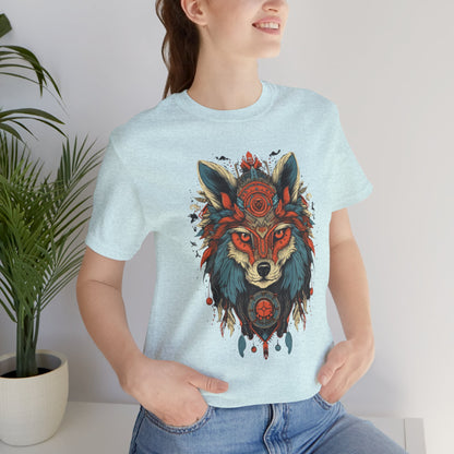 Bohemian Wolf Graphic Tee | Cool T-Shirt, Casual Wear, Nature Lover Gift, Festival Outfit, Unisex Style