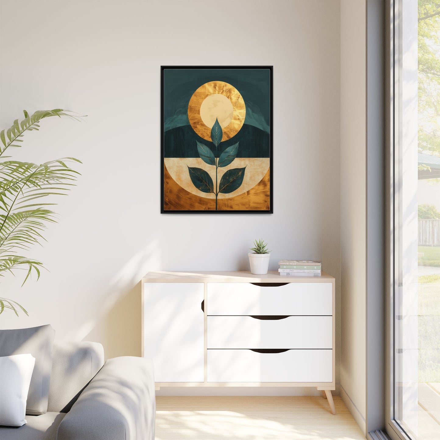 Framed Art Print - Modern Botanical Wall Decor, Nature Inspired Artwork for Home, Gift for Plant Lovers, Housewarming Decoration, [...]