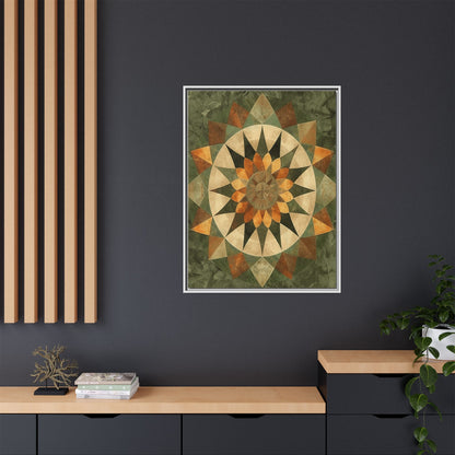 Framed Art Print - Vibrant Geometric Wall Decor for Home, Kitchen, Living Room, Gift for Housewarming, Modern Artwork