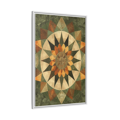 Framed Art Print - Vibrant Geometric Wall Decor for Home, Kitchen, Living Room, Gift for Housewarming, Modern Artwork