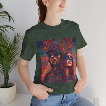 Bohemian Vibes Unisex Tee, Perfect for Festivals, Concerts, Casual Outings, Gifts, Unisex Graphic Shirt, Psychedelic Art T-Shirt