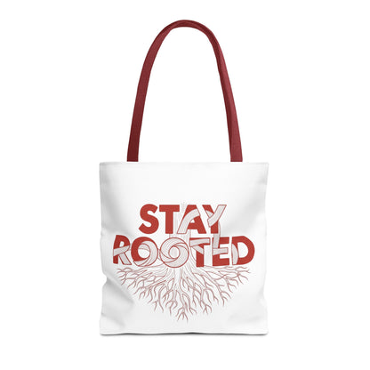 Stay Rooted Tote Bag | Eco-Friendly Carryall, Motivational Gift, Nature Lover Accessory, Daily Essentials, Earth Day