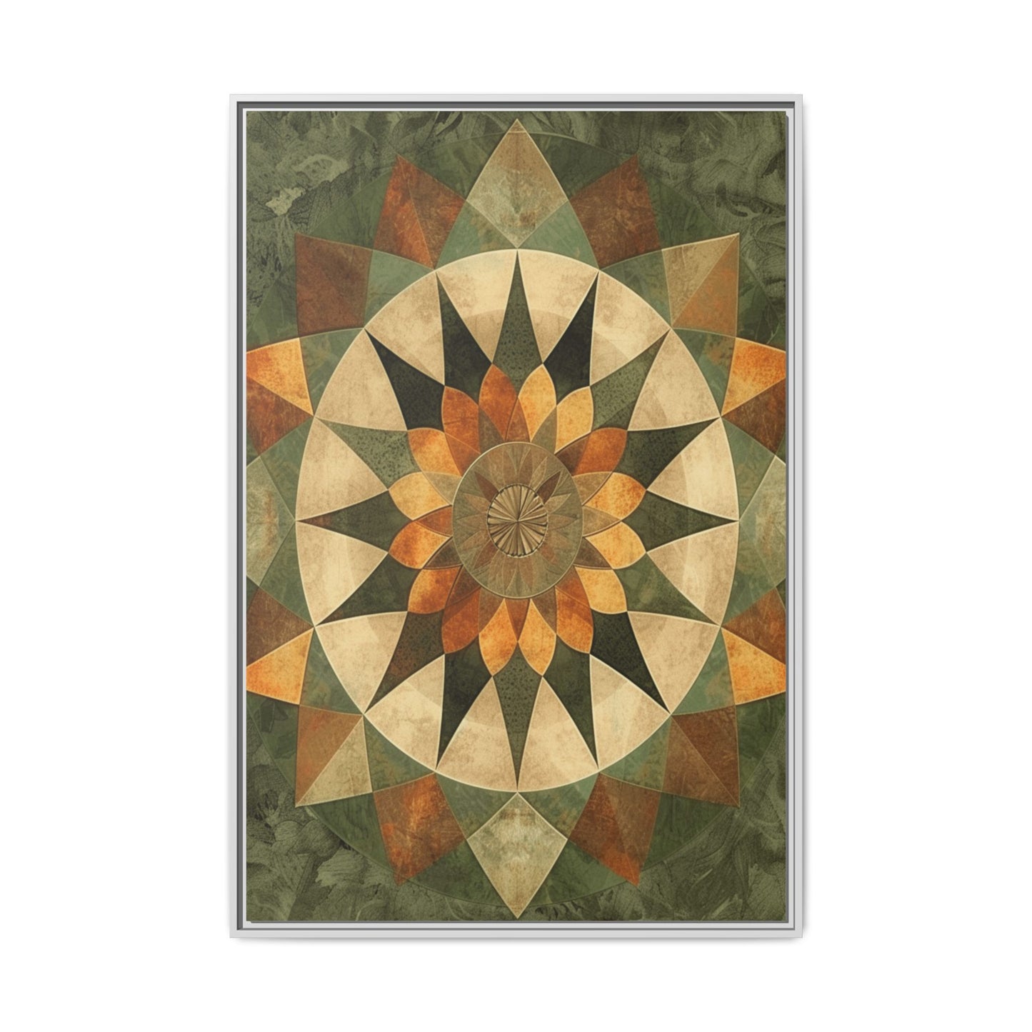 Framed Art Print - Vibrant Geometric Wall Decor for Home, Kitchen, Living Room, Gift for Housewarming, Modern Artwork