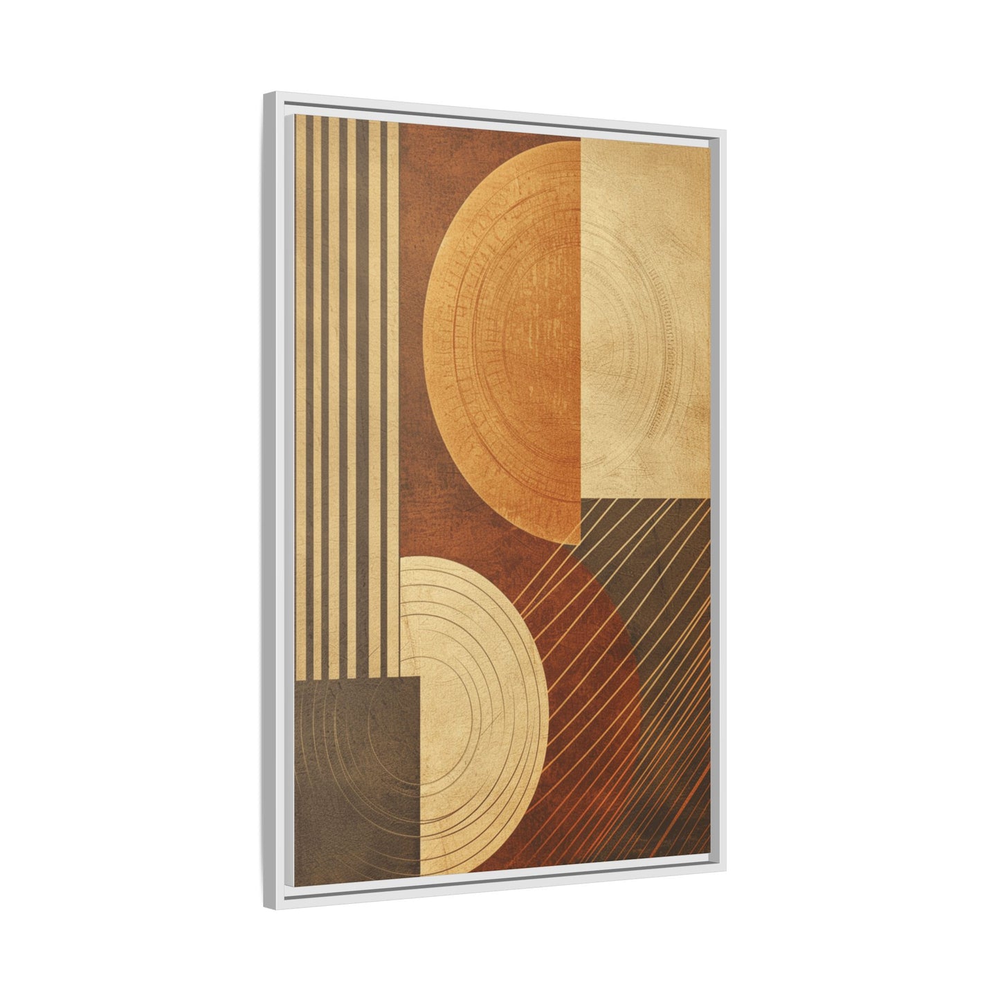 Modern Abstract Wall Art Print, Geometric Matte Canvas, Home Decor, Living Room Artwork, Boho Chic Decor, Housewarming Gift