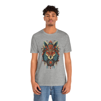 Bohemian Wolf Graphic Tee | Cool T-Shirt, Casual Wear, Nature Lover Gift, Festival Outfit, Unisex Style