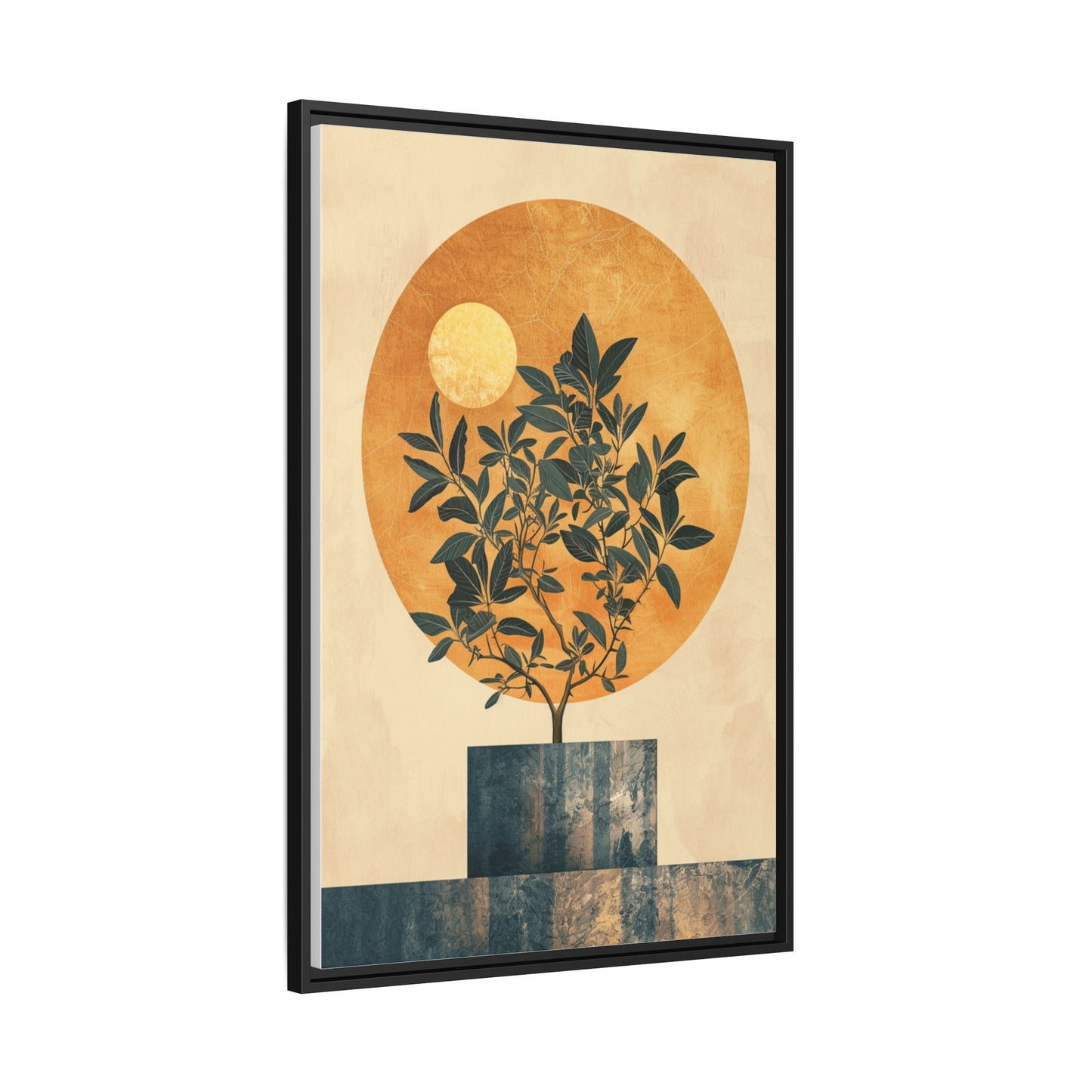 Framed Art Print of Botanical Design, Modern Wall Decor, Home Aesthetic, Gift for Art Lovers, Minimalist Artwork, Elegant Living Room Accent