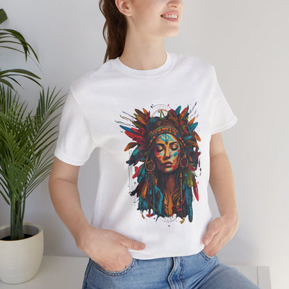 Bohemian Spirit Tee | Colorful Goddess Shirt, Artistic Graphic Tee, Festival Top, Unique Gift for Her, Boho Clothing