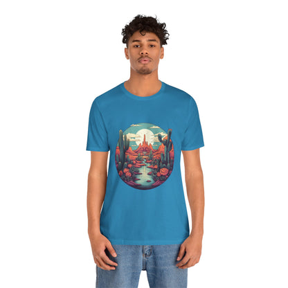 Desert Sunset Tee, Relaxed Fit Shirt, Nature Lover Gift, Casual Wear, Summer Vibes, Outdoor Adventure Clothing