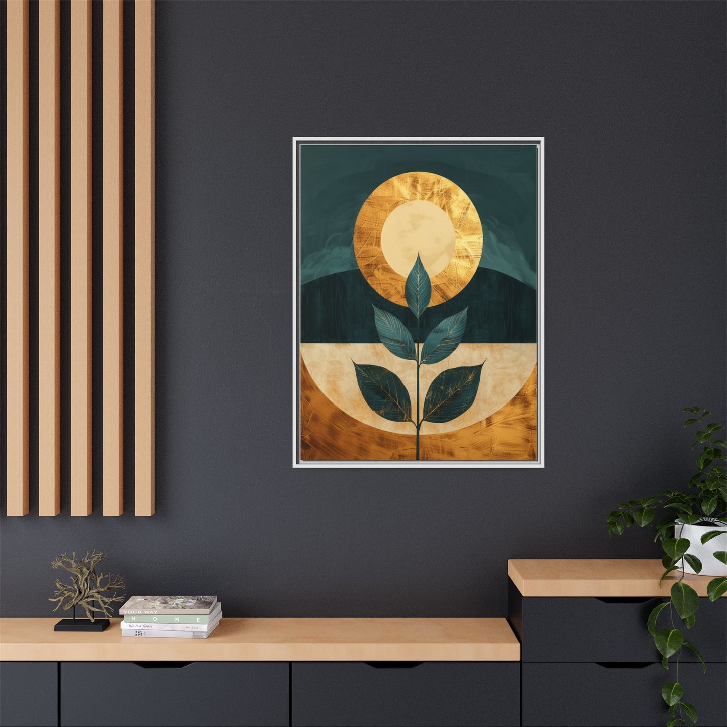 Framed Art Print - Modern Botanical Wall Decor, Nature Inspired Artwork for Home, Gift for Plant Lovers, Housewarming Decoration, [...]