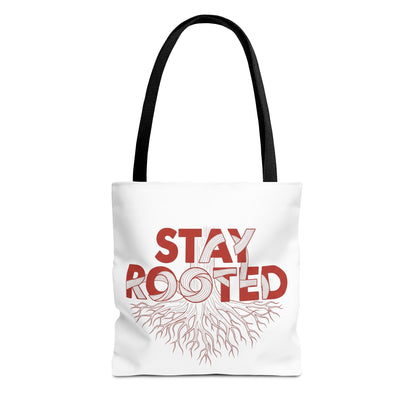 Stay Rooted Tote Bag | Eco-Friendly Carryall, Motivational Gift, Nature Lover Accessory, Daily Essentials, Earth Day