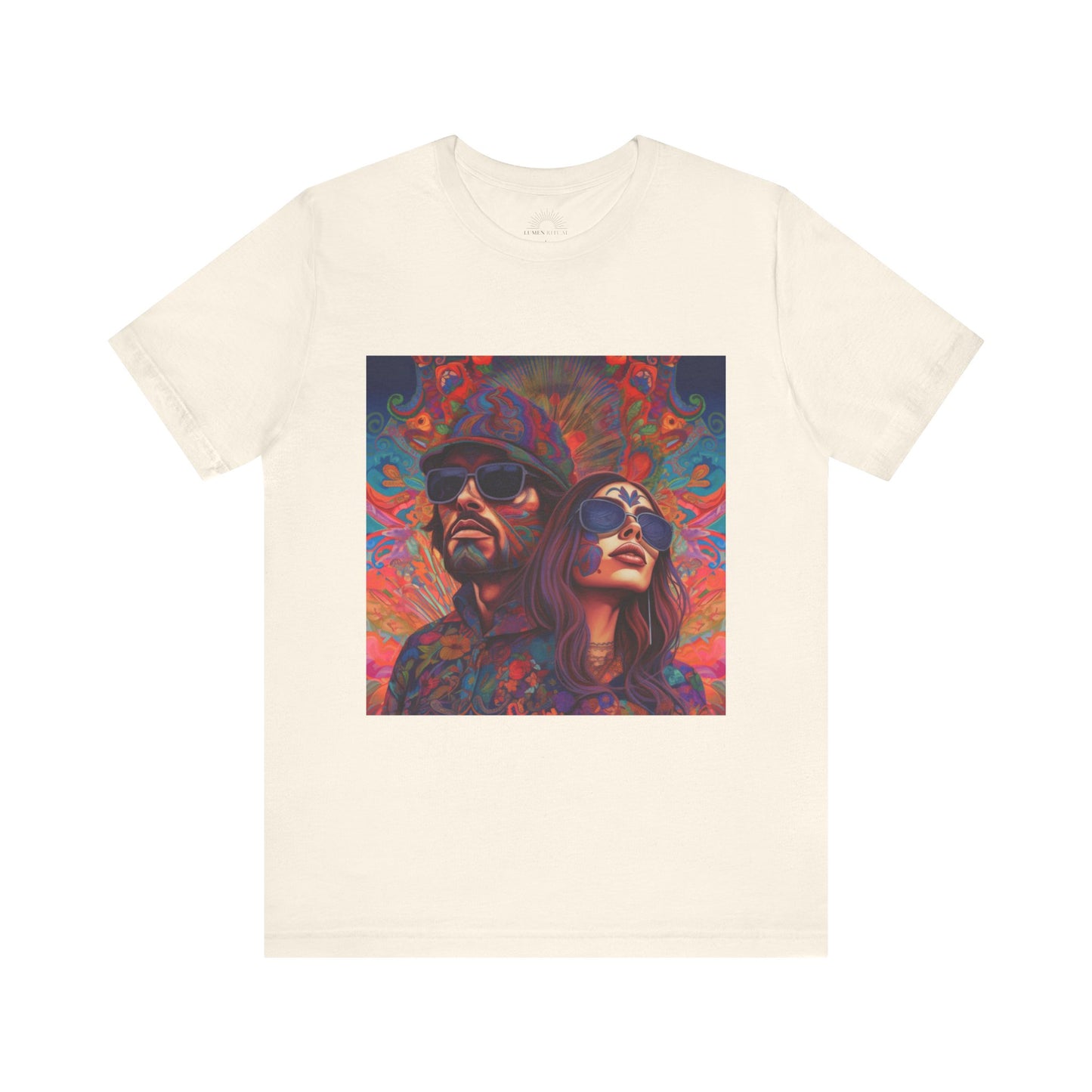 Bohemian Vibes Unisex Tee, Perfect for Festivals, Concerts, Casual Outings, Gifts, Unisex Graphic Shirt, Psychedelic Art T-Shirt