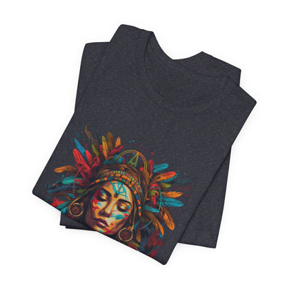 Bohemian Spirit Tee | Colorful Goddess Shirt, Artistic Graphic Tee, Festival Top, Unique Gift for Her, Boho Clothing