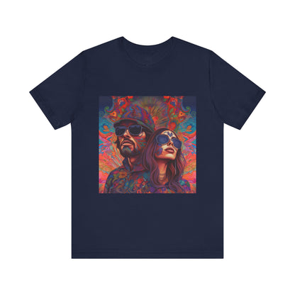 Bohemian Vibes Unisex Tee, Perfect for Festivals, Concerts, Casual Outings, Gifts, Unisex Graphic Shirt, Psychedelic Art T-Shirt