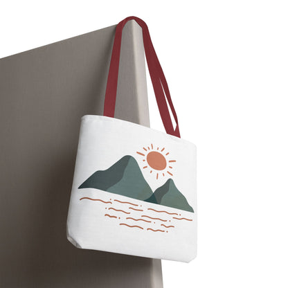 Scenic Mountain Tote Bag, AOP Eco-Friendly Bag for Nature Lovers, Travel Essentials, Beach Tote, Gift for Adventurers
