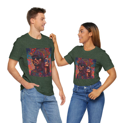 Bohemian Vibes Unisex Tee, Perfect for Festivals, Concerts, Casual Outings, Gifts, Unisex Graphic Shirt, Psychedelic Art T-Shirt