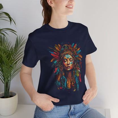 Bohemian Spirit Tee | Colorful Goddess Shirt, Artistic Graphic Tee, Festival Top, Unique Gift for Her, Boho Clothing