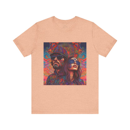 Bohemian Vibes Unisex Tee, Perfect for Festivals, Concerts, Casual Outings, Gifts, Unisex Graphic Shirt, Psychedelic Art T-Shirt