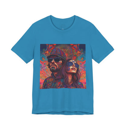 Bohemian Vibes Unisex Tee, Perfect for Festivals, Concerts, Casual Outings, Gifts, Unisex Graphic Shirt, Psychedelic Art T-Shirt