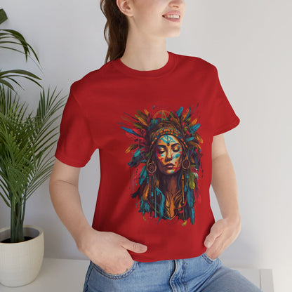Bohemian Spirit Tee | Colorful Goddess Shirt, Artistic Graphic Tee, Festival Top, Unique Gift for Her, Boho Clothing
