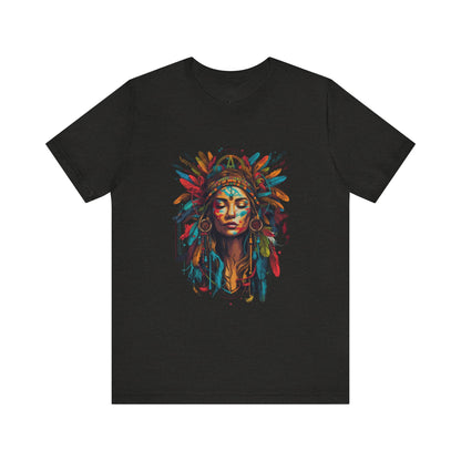 Bohemian Spirit Tee | Colorful Goddess Shirt, Artistic Graphic Tee, Festival Top, Unique Gift for Her, Boho Clothing