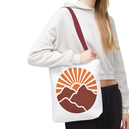 Sunrise Mountain Tote Bag, Eco-Friendly Shopping Bag, Adventure Tote, Summer Tote, Gift for Nature Lovers, Beach Bag