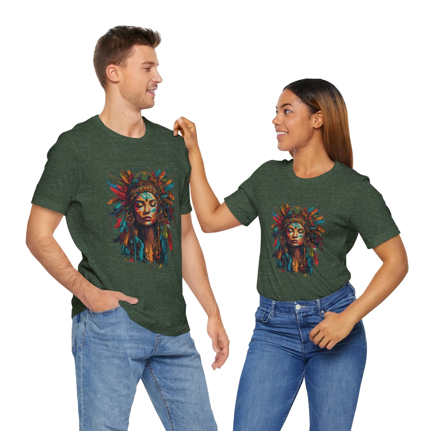 Bohemian Spirit Tee | Colorful Goddess Shirt, Artistic Graphic Tee, Festival Top, Unique Gift for Her, Boho Clothing