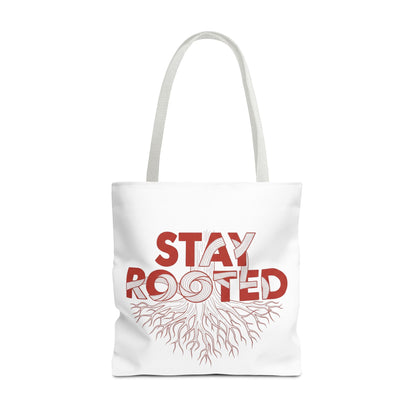 Stay Rooted Tote Bag | Eco-Friendly Carryall, Motivational Gift, Nature Lover Accessory, Daily Essentials, Earth Day