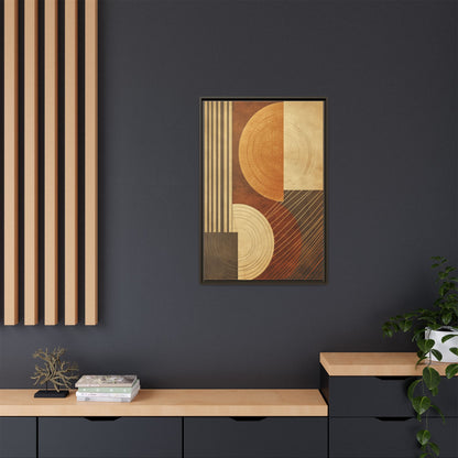 Modern Abstract Wall Art Print, Geometric Matte Canvas, Home Decor, Living Room Artwork, Boho Chic Decor, Housewarming Gift
