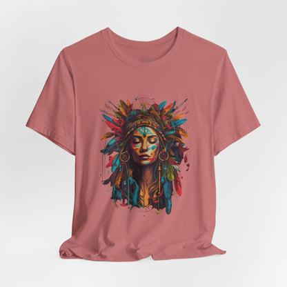 Bohemian Spirit Tee | Colorful Goddess Shirt, Artistic Graphic Tee, Festival Top, Unique Gift for Her, Boho Clothing