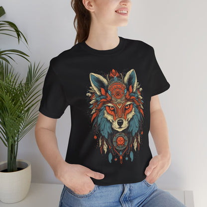 Bohemian Wolf Graphic Tee | Cool T-Shirt, Casual Wear, Nature Lover Gift, Festival Outfit, Unisex Style