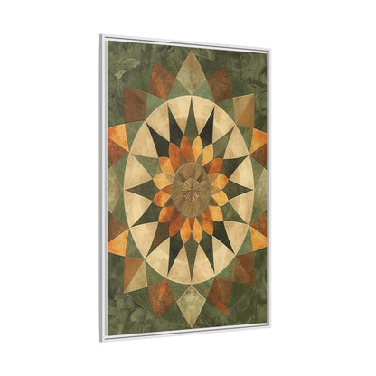 Framed Art Print - Vibrant Geometric Wall Decor for Home, Kitchen, Living Room, Gift for Housewarming, Modern Artwork