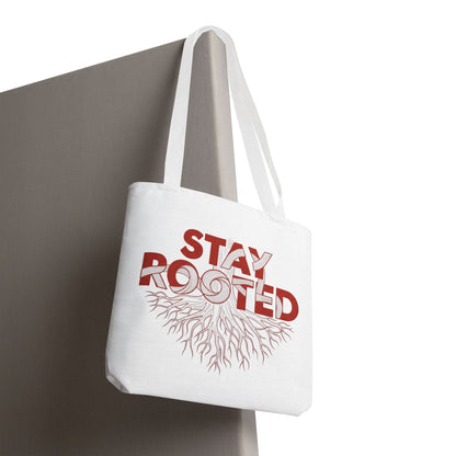 Stay Rooted Tote Bag | Eco-Friendly Carryall, Motivational Gift, Nature Lover Accessory, Daily Essentials, Earth Day