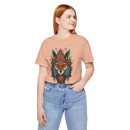 Bohemian Wolf Graphic Tee | Cool T-Shirt, Casual Wear, Nature Lover Gift, Festival Outfit, Unisex Style