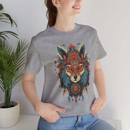 Bohemian Wolf Graphic Tee | Cool T-Shirt, Casual Wear, Nature Lover Gift, Festival Outfit, Unisex Style