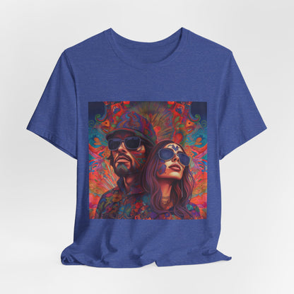 Bohemian Vibes Unisex Tee, Perfect for Festivals, Concerts, Casual Outings, Gifts, Unisex Graphic Shirt, Psychedelic Art T-Shirt