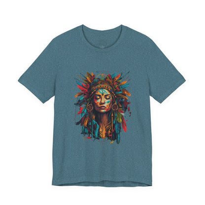 Bohemian Spirit Tee | Colorful Goddess Shirt, Artistic Graphic Tee, Festival Top, Unique Gift for Her, Boho Clothing