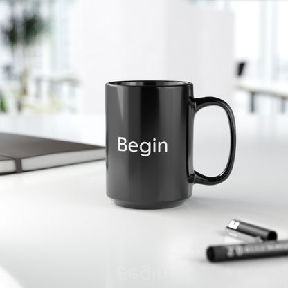 The Intentional Mug - Start Your Day with 'Begin', Coffee Lover's Gift, Motivational Drinkware for Home or Office, Perfect for New [...]