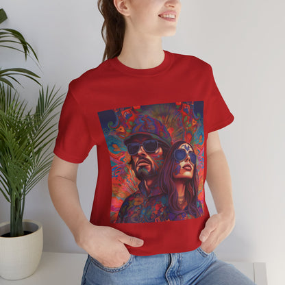 Bohemian Vibes Unisex Tee, Perfect for Festivals, Concerts, Casual Outings, Gifts, Unisex Graphic Shirt, Psychedelic Art T-Shirt