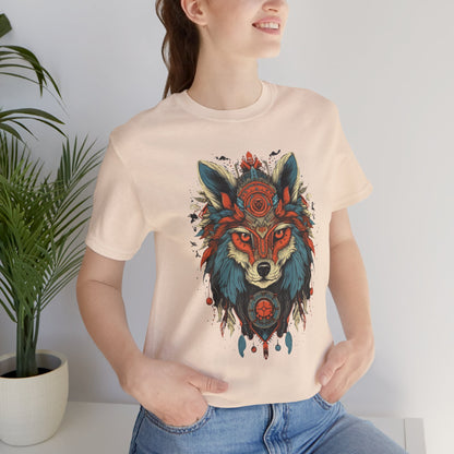 Bohemian Wolf Graphic Tee | Cool T-Shirt, Casual Wear, Nature Lover Gift, Festival Outfit, Unisex Style