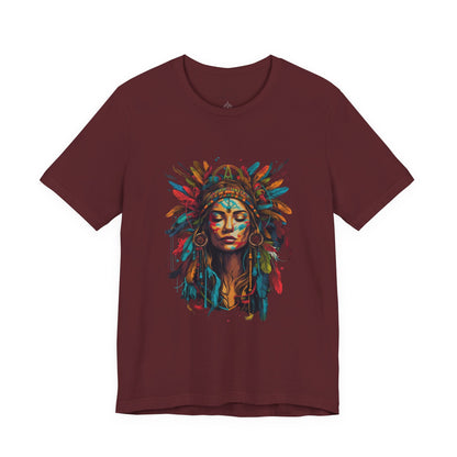 Bohemian Spirit Tee | Colorful Goddess Shirt, Artistic Graphic Tee, Festival Top, Unique Gift for Her, Boho Clothing