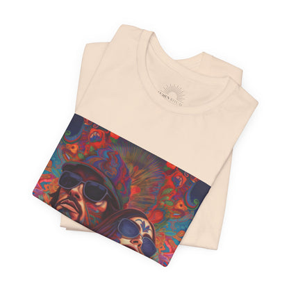 Bohemian Vibes Unisex Tee, Perfect for Festivals, Concerts, Casual Outings, Gifts, Unisex Graphic Shirt, Psychedelic Art T-Shirt