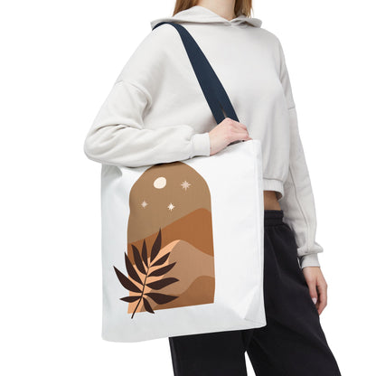 Bohemian Tote Bag with Nature Design, Eco-Friendly Carryall, Floral Shopper, Gift for Nature Lovers, Everyday Tote