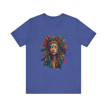 Bohemian Spirit Tee | Colorful Goddess Shirt, Artistic Graphic Tee, Festival Top, Unique Gift for Her, Boho Clothing