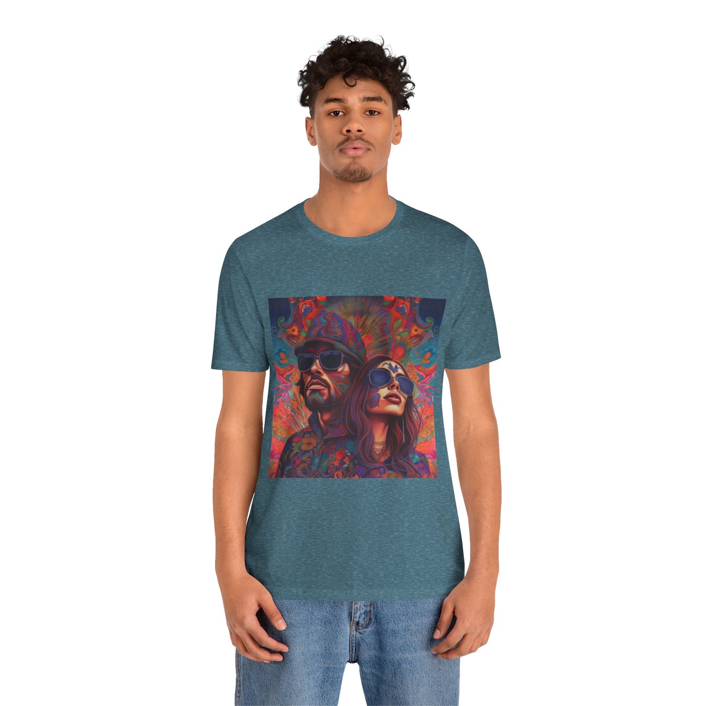 Bohemian Vibes Unisex Tee, Perfect for Festivals, Concerts, Casual Outings, Gifts, Unisex Graphic Shirt, Psychedelic Art T-Shirt