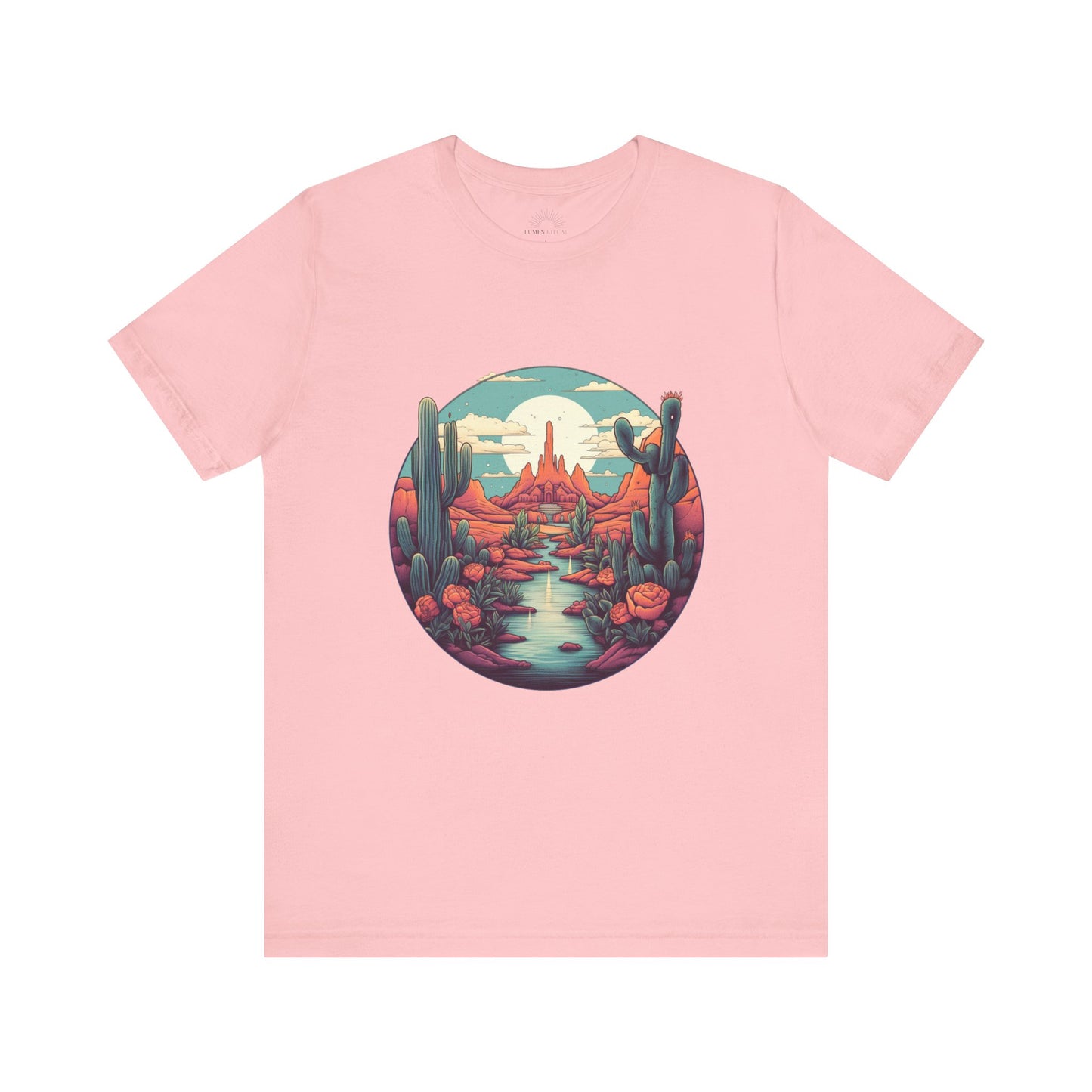 Desert Sunset Tee, Relaxed Fit Shirt, Nature Lover Gift, Casual Wear, Summer Vibes, Outdoor Adventure Clothing