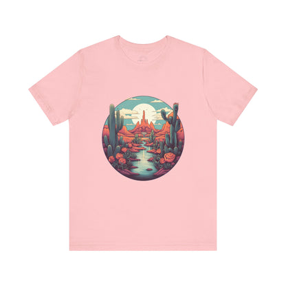 Desert Sunset Tee, Relaxed Fit Shirt, Nature Lover Gift, Casual Wear, Summer Vibes, Outdoor Adventure Clothing