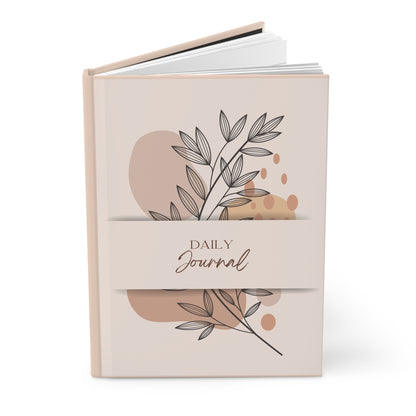 Elegant Matte Hardcover Journal for Daily Reflections, Lumen Ritual Notebook, Writing Prompts, Gift for Writers, Minimalist Journal