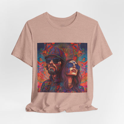 Bohemian Vibes Unisex Tee, Perfect for Festivals, Concerts, Casual Outings, Gifts, Unisex Graphic Shirt, Psychedelic Art T-Shirt